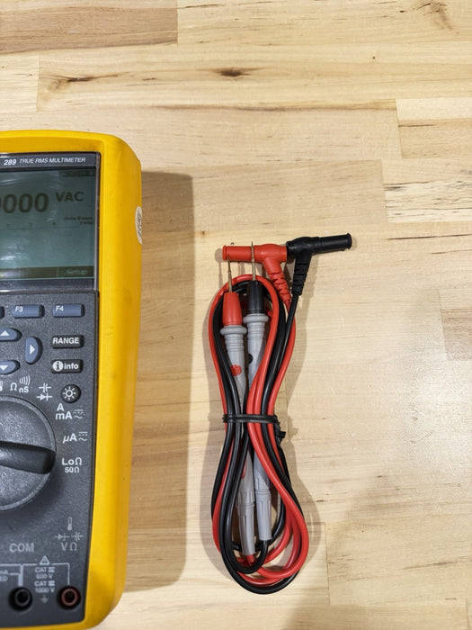 FLUKE 289 TRUE RMS ELECTRONIC LOGGING DIGITAL MULTIMETER W/ LEADS & CLIPS #2