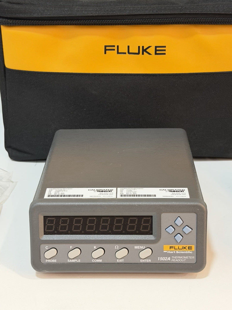 FLUKE HART SCIENTIFIC 1502A THERMOMETER READOUT CALIBRATED 2025