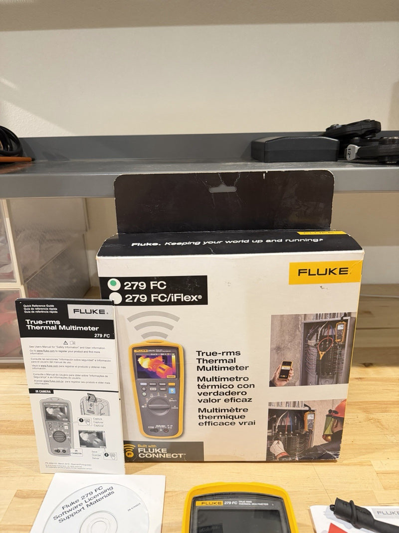 FLUKE 279 FC TRUE-RMS THERMAL MULTIMETER KIT (SHIPS FAST) FREE SHIPPING - NEW