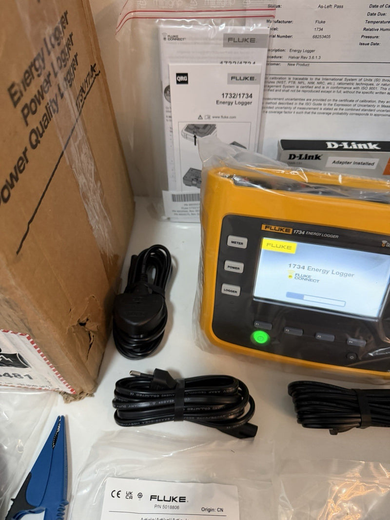 FLUKE 1734/EUS ENERGY LOGGER CALIBRATED 2026