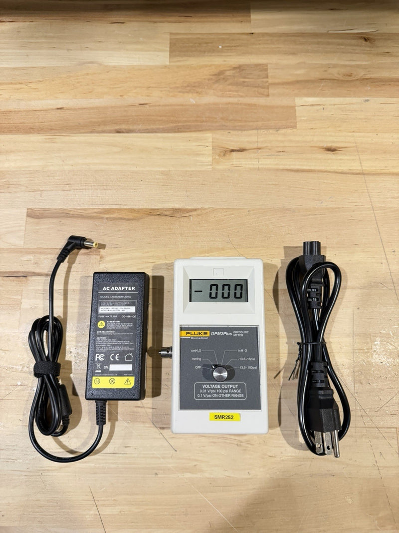 FLUKE BIOMEDICAL DPM2PLUS PRESSURE METER (TESTED) FREE SHIPPING CALIBRATED 2027