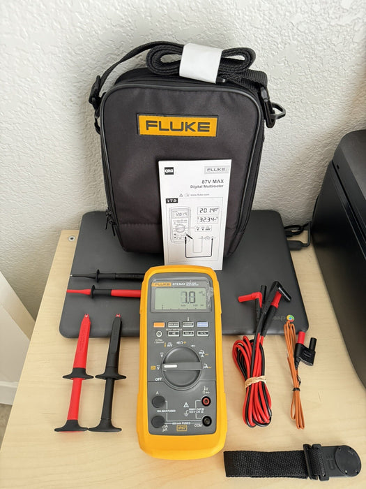 Fluke 87V MAX E2 Industrial Electrician Combo Kit / SHIPS FAST - FREE SHIPPING