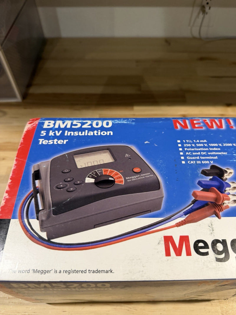 MEGGER BM5200 5KV INSULATION TESTER