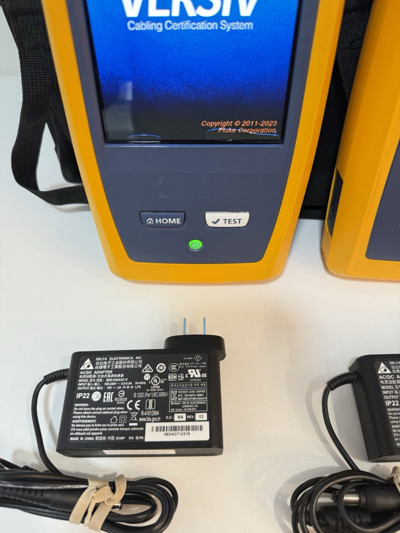 FLUKE NETWORKS VERSIV MAINFRAME & REMOTE WITH BAG & ACCESSORIES