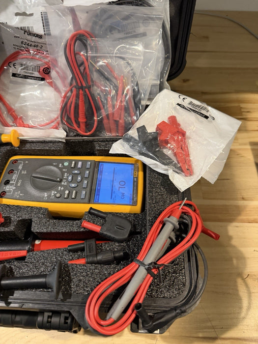 FLUKE 287 AN/GSM-437 DIGITAL MULTIMETER TESTER KIT TESTED
