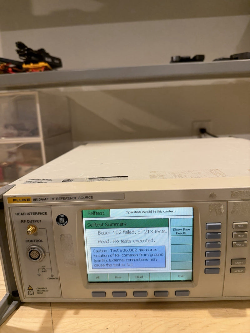 FLUKE 9610A/AF RF REFERENCE SOURCE - FREE SHIPPING (SHIPS FAST) - PARTS ONLY