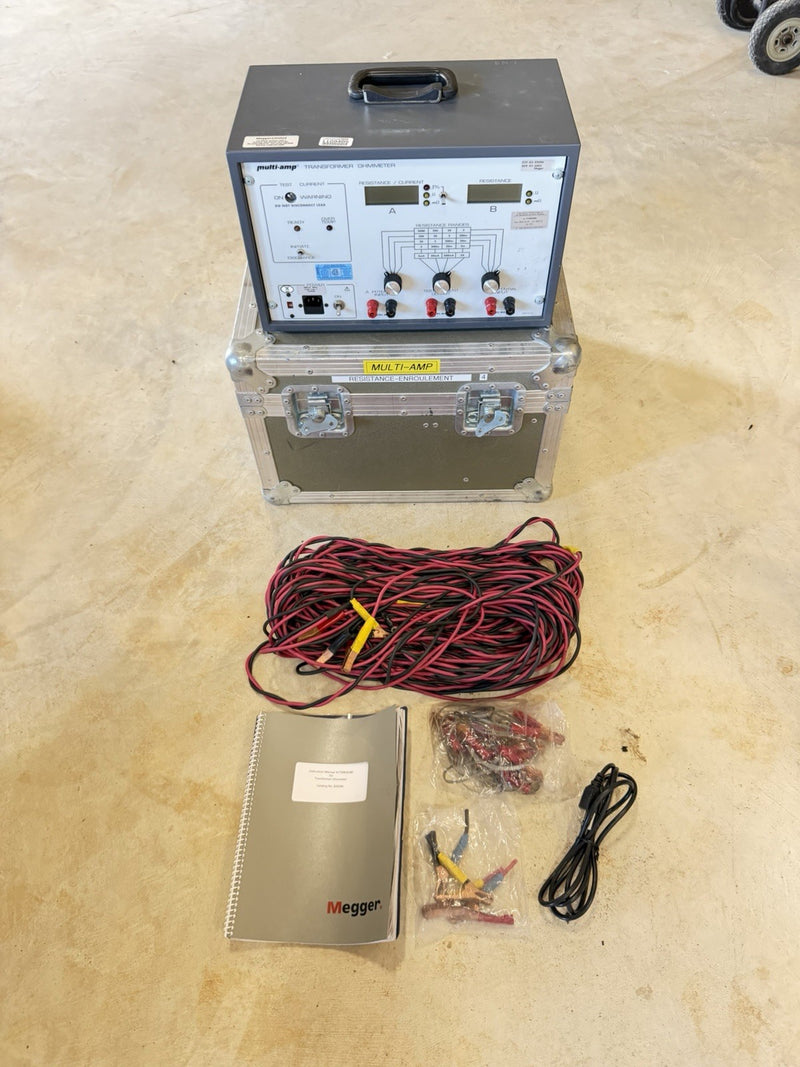 MULTI-AMP 830280 MEGGER TRANSFORMER OHMMETER 5A WINDING RESISTANCE TESTER