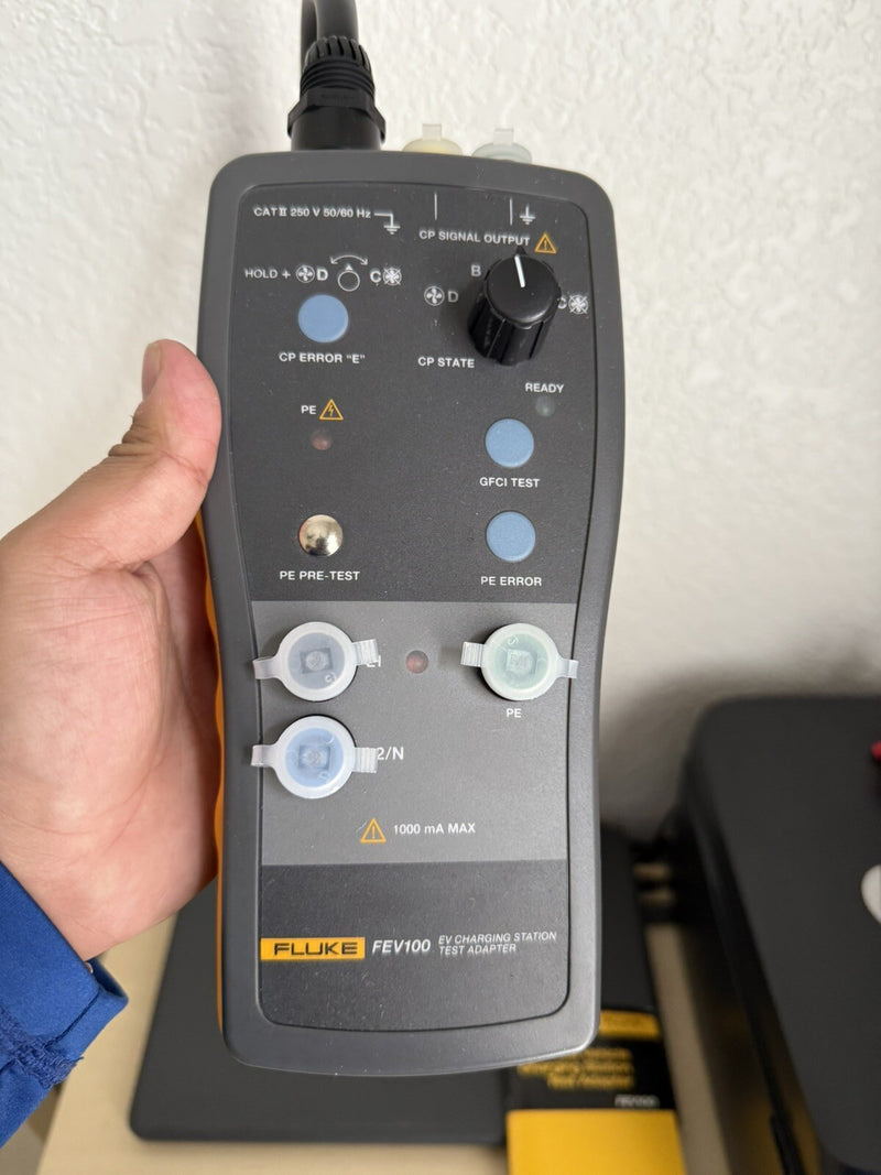 FLUKE FEV100 FEB100/TY1 EV CHARGING STATING TEST ADAPTER METER METER ONLY