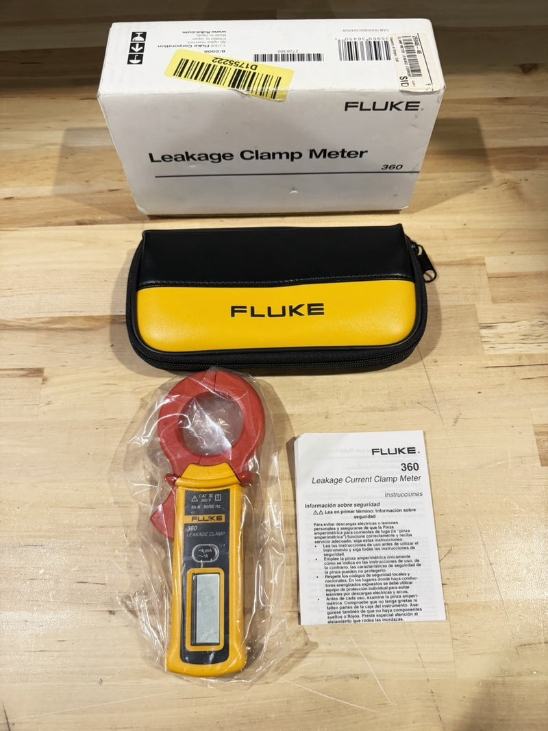 FLUKE 360 AC LEAKAGE CURRENT CLAMP METER TESTED RARE