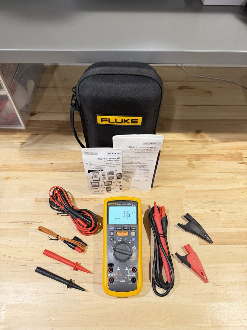 FLUKE 1587 FC 2 IN 1 HANDHELD DIGITAL INSULATION MULTIMETER