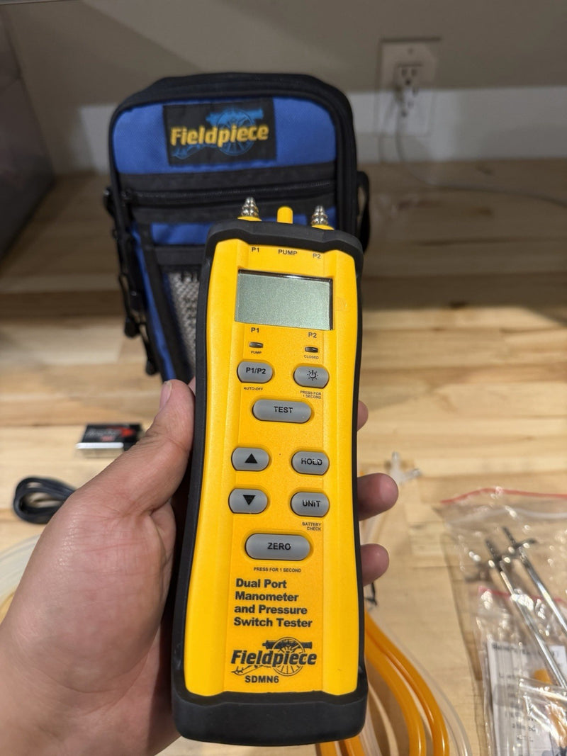 FIELDPIECE SDMN6 DUAL PORT MANOMETER & PRESSURE SWITCH TESTER