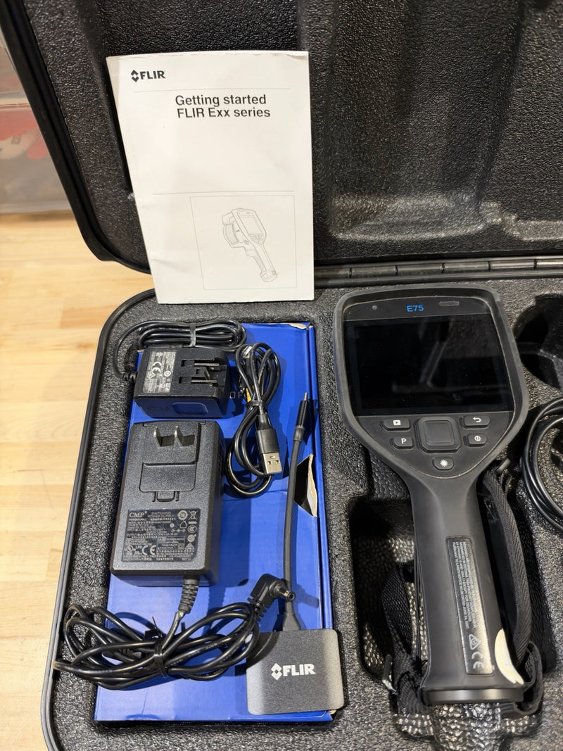 FLIR E75-24 INFRARED CAMERA 24 FOV KIT W/ ACCESSORIES - TESTED