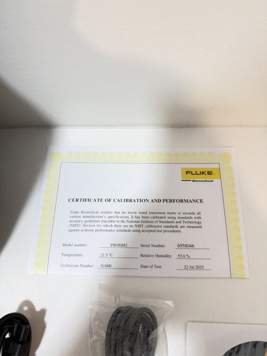 FLUKE BIOMEDICAL PROSIM 2 VITAL SIGNS SIMULATOR W/ CHARGEE (CALIBRATED 2026) NEW