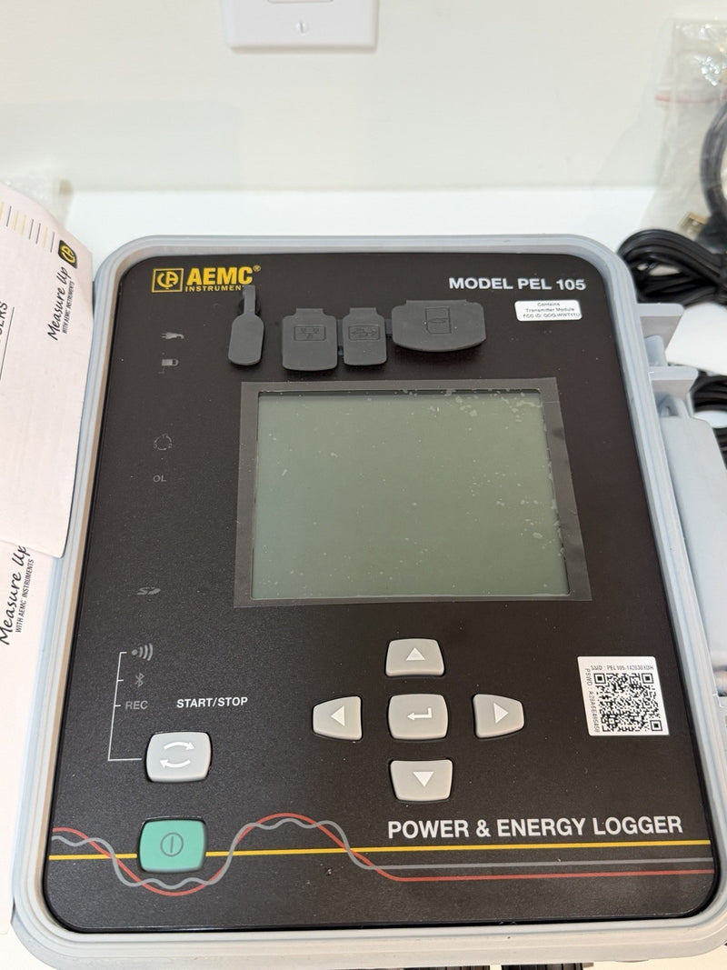 AEMC PEL 105 POWER & ENERGY LOGGER WITH ACCESSORIES
