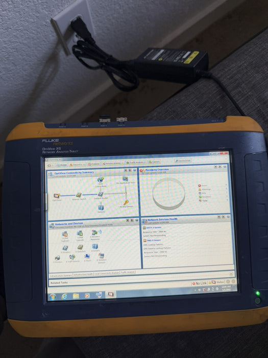 FLUKE NETWORKS OPTIVIEW XG NETWORK ANALYZER TABLET
