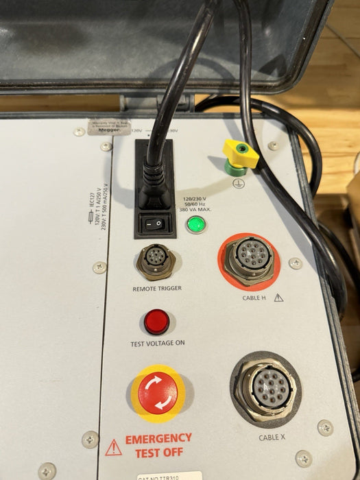 MEGGER TTR310 THREE PHASE TRANSFORMER TURNS RATIO TESTER TESTED