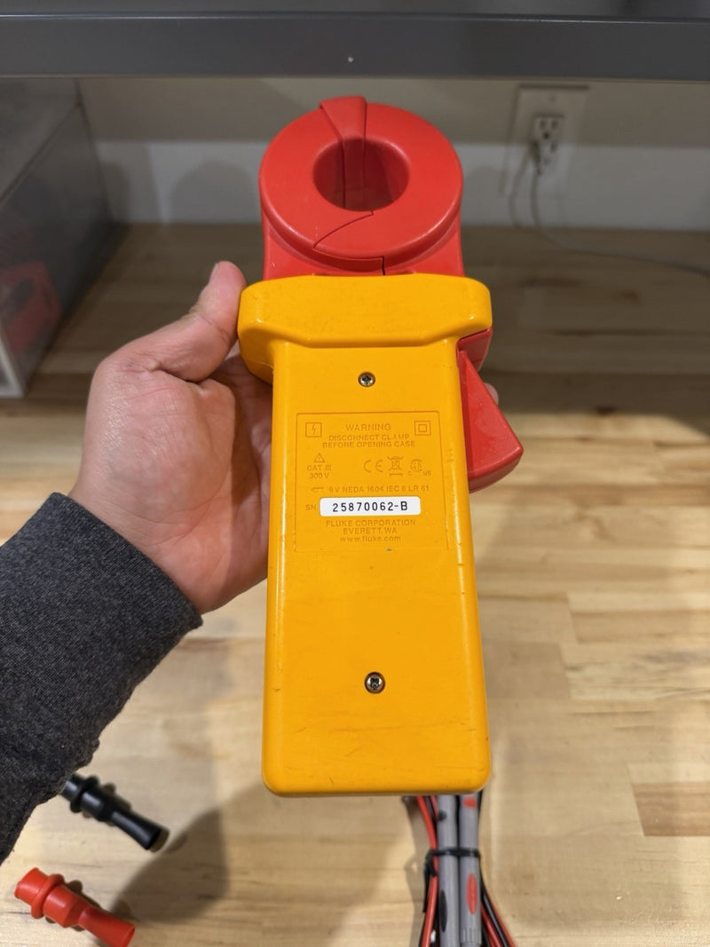FLUKE 1630 EARTH GROUND CLAMP WITH LEADS PERFECT CONDITION