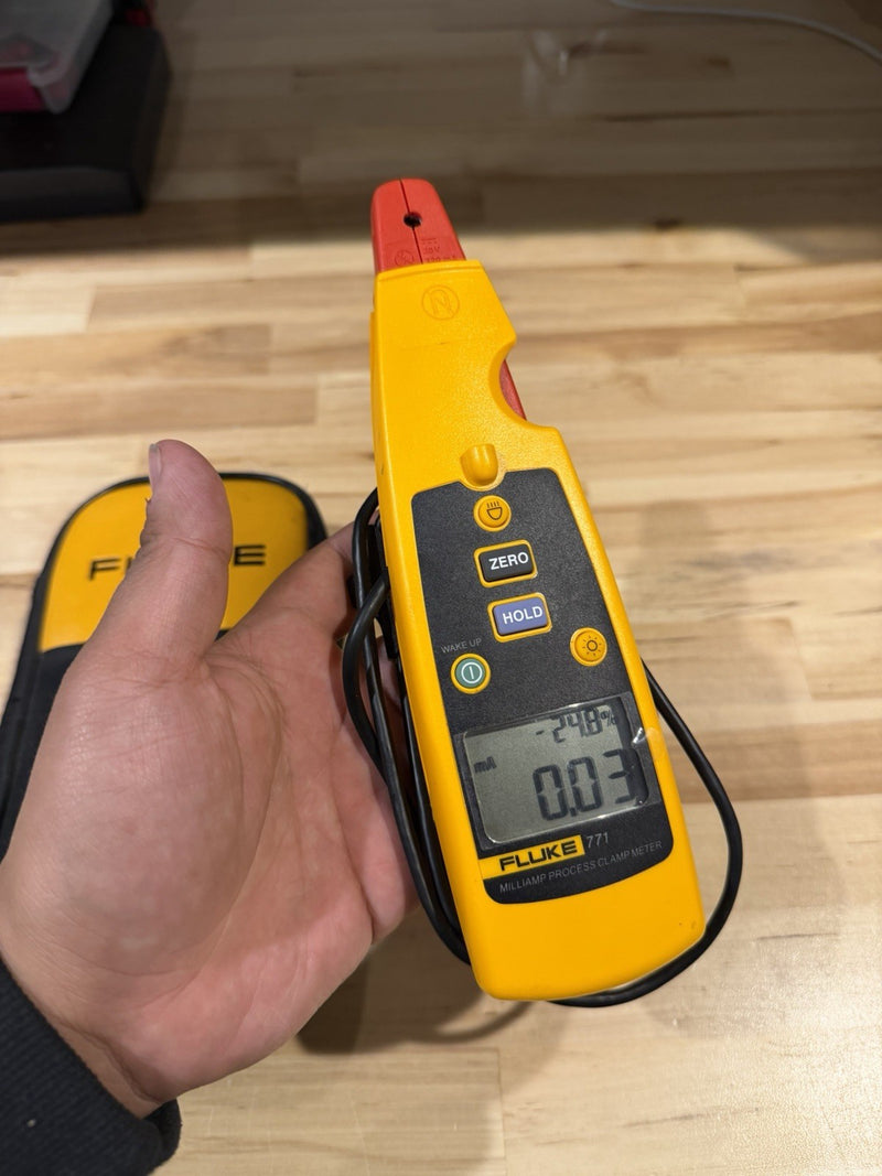FLUKE 771 MILLIAMP PROCESS CLAMP METER USED