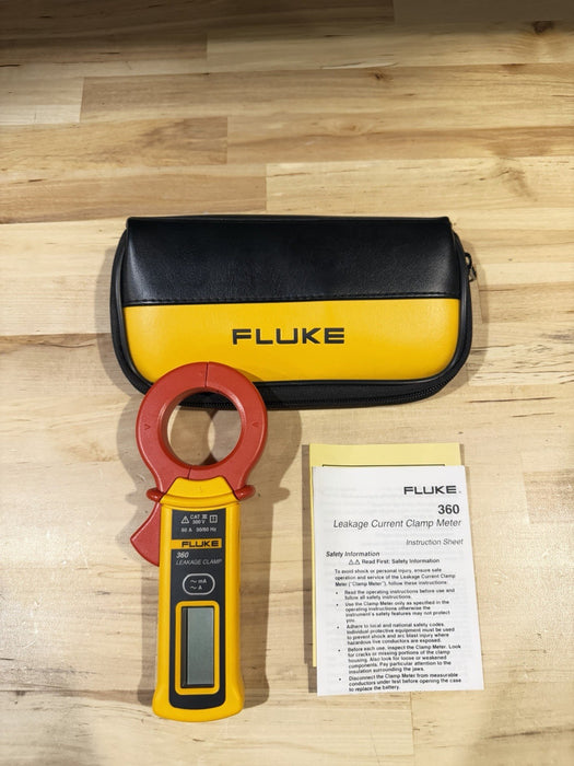 FLUKE 360 LEAKAGE CLAMP W/ BAG & MANUAL-SHIPS FAST