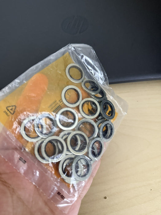 CAT 6V-0405: 2.76MM THICK CIRCULAR BONDED SEAL WASHER (QTY:25) GENUINE OEM