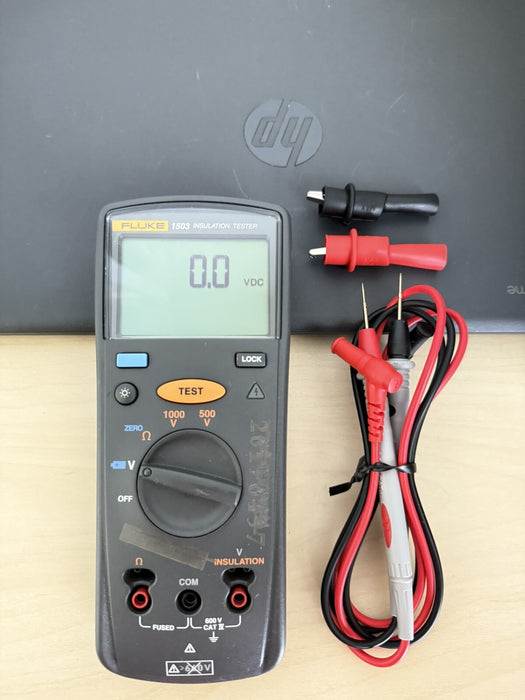 FLUKE 1503 INSULATION RESISTANCE METER TESTED