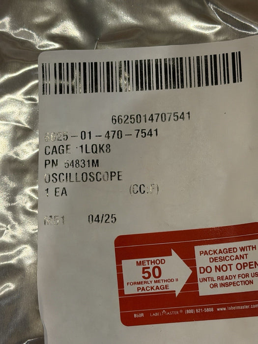 AGILENT INFINIIUM 54831M OSCILLOSCOPE 600 MHZ 4 CHANNEL (NEW SEALED) RARE
