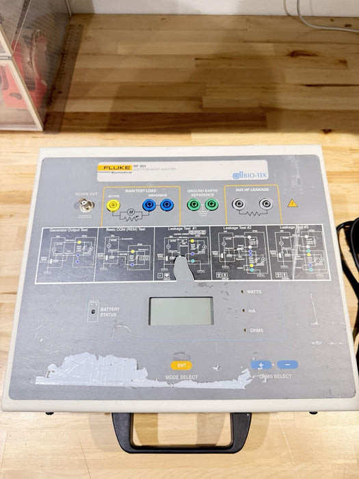 FLUKE BIOMEDICAL RF303 ELECTROSURGERY ANALYZER TESTED