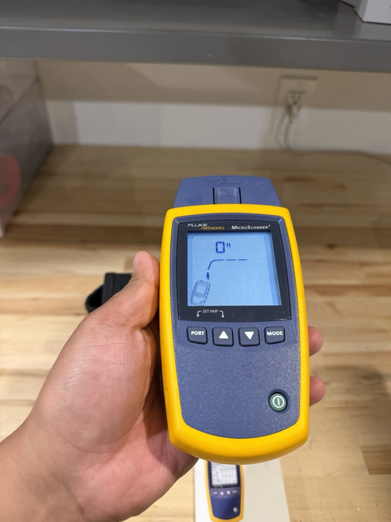 FLUKE NETWORKS MICROSCANNER 2 CABLE VERIFIER TESTED