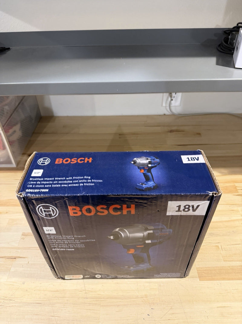 BOSCH GDS18V-780N BRUSHLESS IMPACT WRENCH W/ FRICTION RING (NEW SEALED)