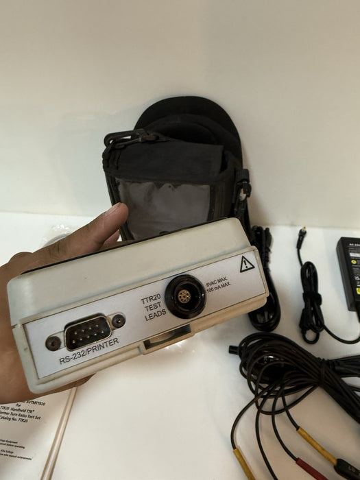 MEGGER TTR20 TRANSFORMER TURN-RATIO TEST SET WITH LEADS & BAG