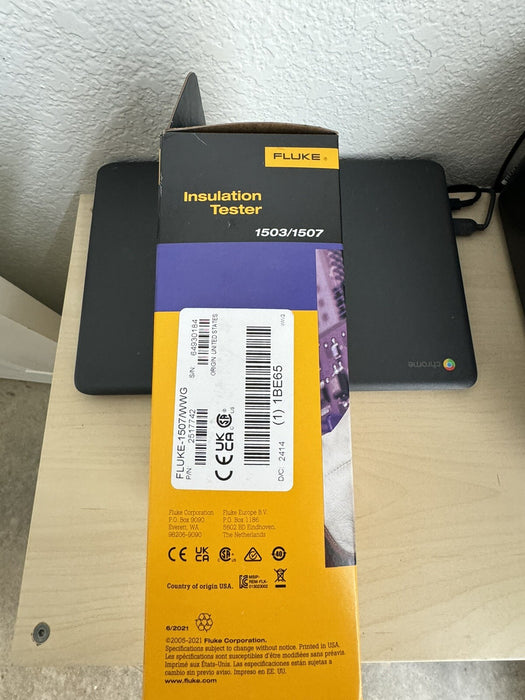 FLUKE 1507 DIGITAL INSULATION RESISTANCE TESTER MFG-2024 NEW SEALED