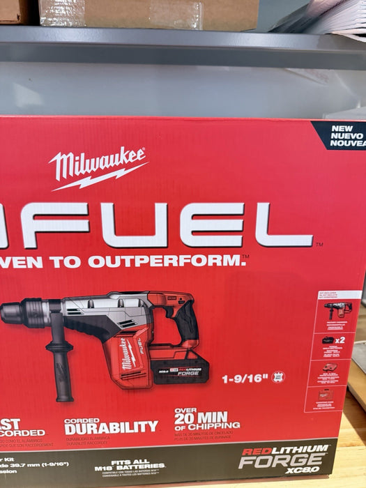 MILWAUKEE 2717-22HD M18 FUEL 1‑9/16 SDS‑MAX ROTARY HAMMER KIT NEW FACTORY SEALED