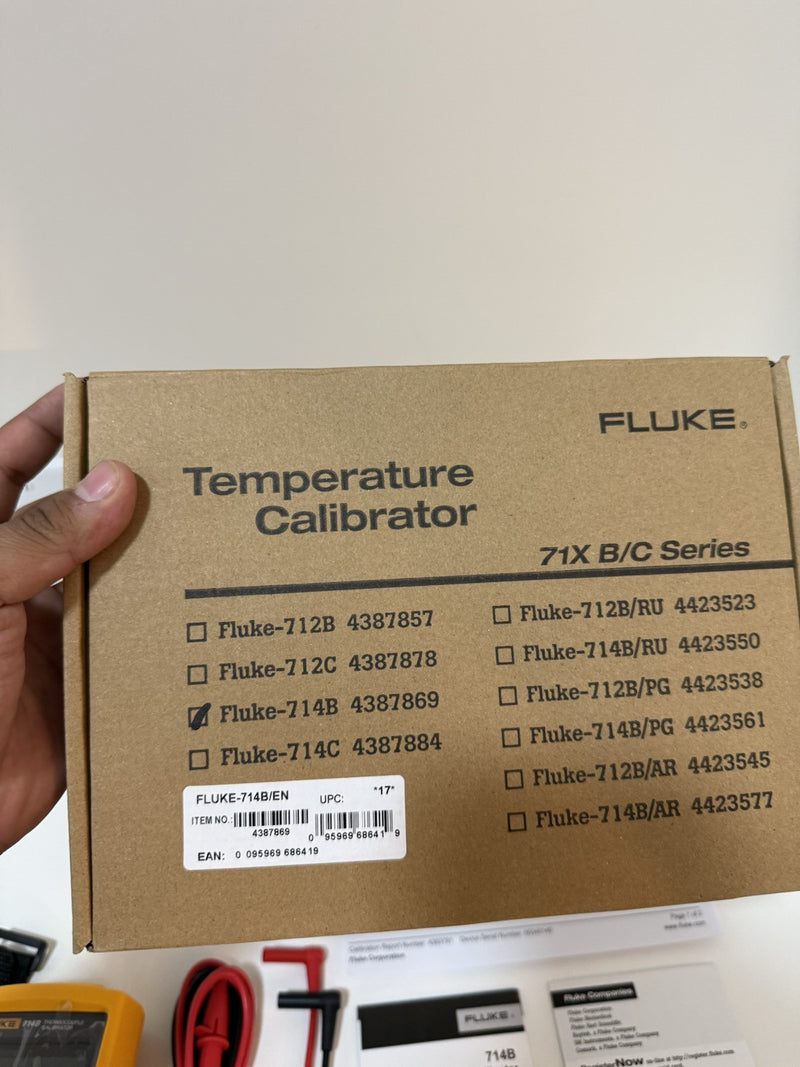 FLUKE 714B THERMOCOUPLE CALIBRATOR MFD 2024 CALIBRATED 2024