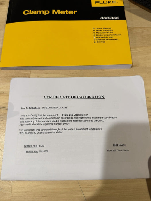 FLUKE 355 AC/DC CLAMP METER 2000A TESTED NEW CALIBRATED 2024