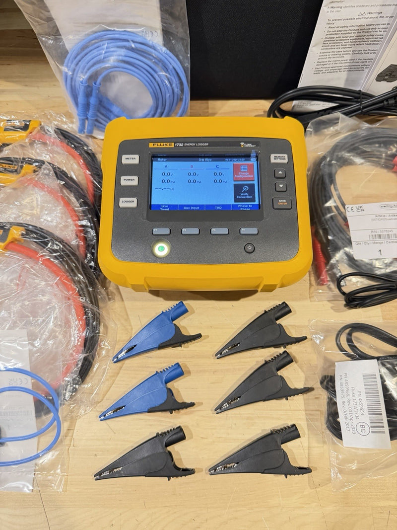 FLUKE 1732/EUS ENERGY LOGGER BOX KIT- SHIPS FAST (FREE SHIPPING)