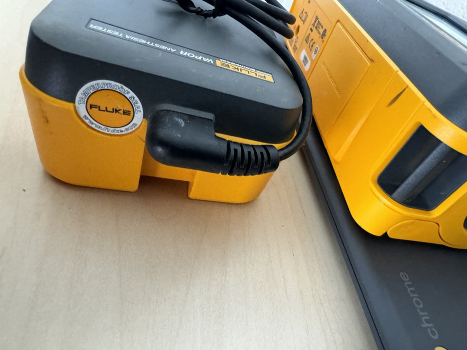 FLUKE VT650 GAS FLOW ANALYZER CALIBRATED 2024 WITH FLUKE VAPOR & CHARGER & BAG
