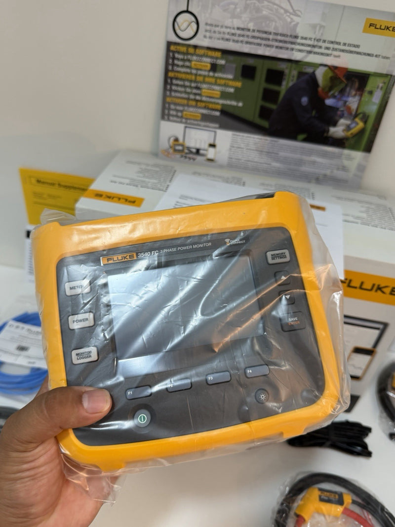 FLUKE 3540 FC 3-PHASE POWER MONITOR KIT (CALIBRATED 2027) FREE SHIPPING