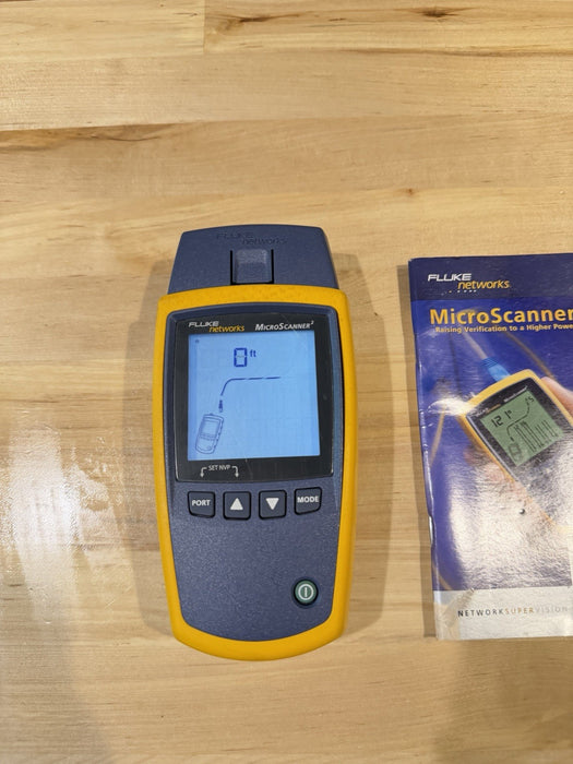FLUKE NETWORKS MICROSCANNER 2 CABLE VERIFIER TESTER TESTED