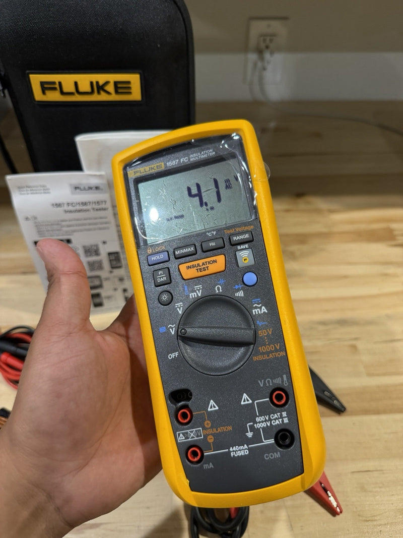FLUKE 1587 FC 2 IN 1 HANDHELD DIGITAL INSULATION MULTIMETER