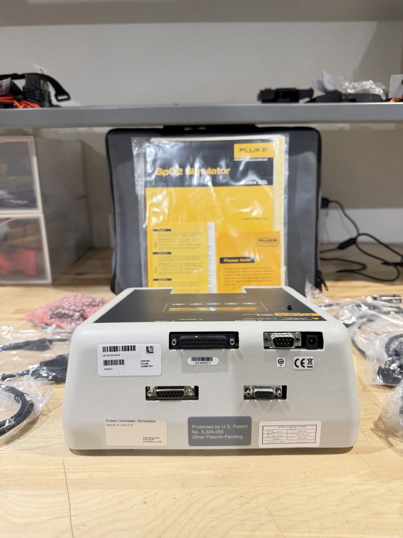 FLUKE INDEX 2 SPO2 SIMULATOR KIT W/ ACCESSORIES (TESTED) SHIPS FREE - NEW