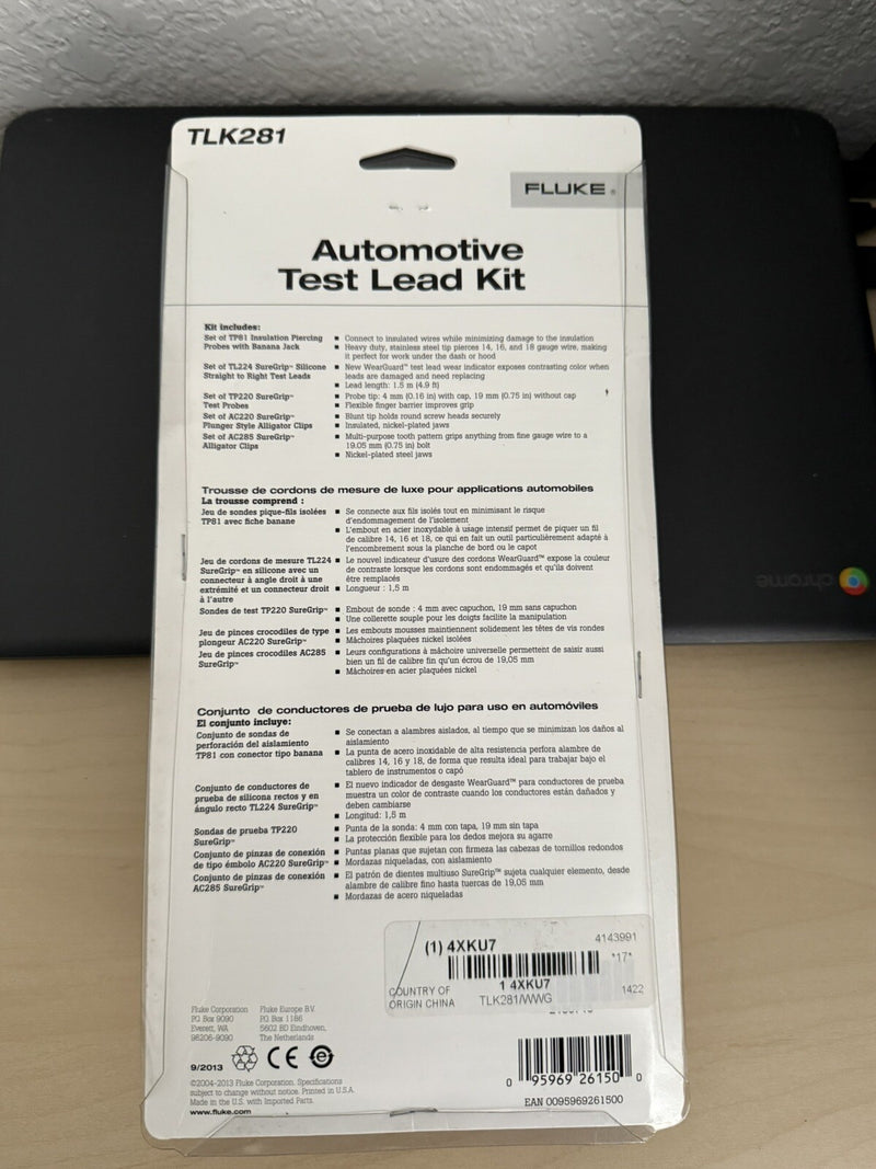 FLUKE TLK281 SUREGRIP AUTOMOTIVE TEST LEAD KIT