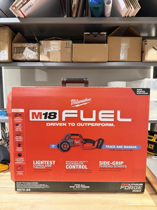 MILWAUKEE 2870-22 M18 18V FUEL PIPE THREADER W/ ONE KEY (NEW FACTORY SEALED)