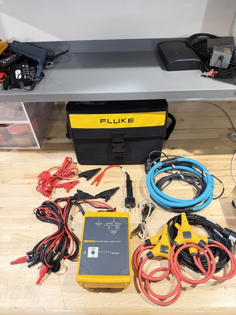 FLUKE 1744 POWER QUALITY LOGGER 3 PHASE PQA MEMOBOX (TESTED) FREE SHIPPING