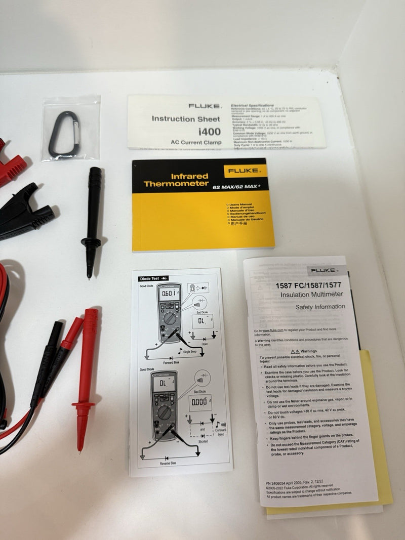 FLUKE 1587KIT/62MAX+ FC & I400 ADVANCED ELECTRICAL KIT 2025
