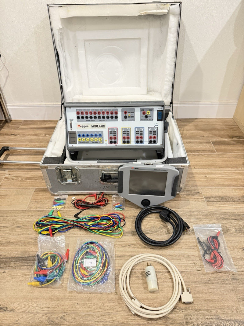 MEGGER MPRT8430 PROTECTIVE RELAY TESTING SYSTEM & TOUCHVIEW INTERFACE FOR PARTS