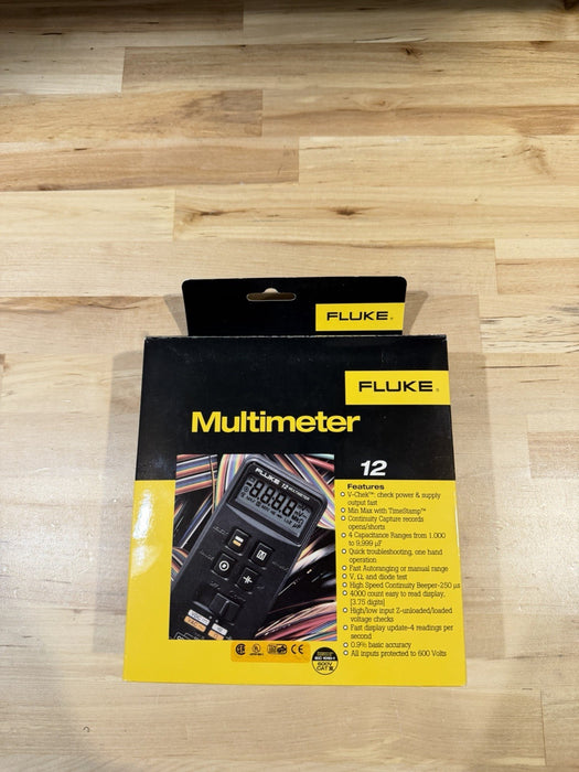 FLUKE 12 DIGITAL MULTIMETER (NEW FACTORY SEALED) SHIPS FAST (RARE)