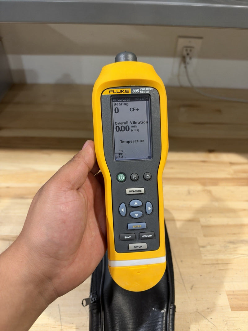FLUKE 805 VIBRATION METER W/ BAG (TESTED) FREE SHIPPING