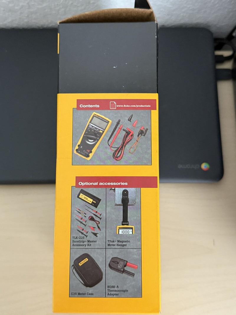 FLUKE 179 TRUE RMS DIGITAL MULTIMETER & TEMPERATURE MFD 2024