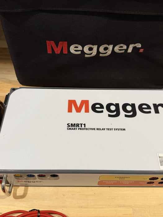 MEGGER SMRT 1 SMART PROTECTIVE RELAY TEST SYSTEM (CALIBRATED 2026) W/ CABLES
