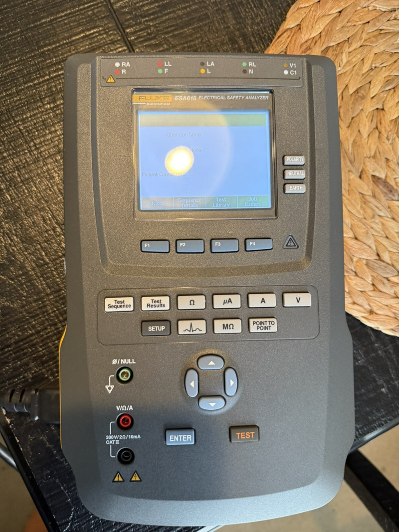 FLUKE ESA615 EU 230V ELECTRICAL SAFETY ANALYZER CALIBRATED 2024